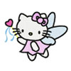 Hello Kitty  fairy machine embroidery design download